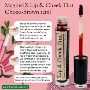 The Naturally MagnetiX Lip & Cheek Tint Choco Brown 12ml