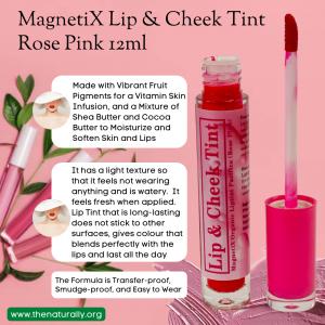 The Naturally MagnetiX Lip & Cheek Tint Rose Pink 12ml