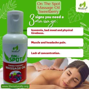 On The Spot Sweetberry Massage Oil 60ML