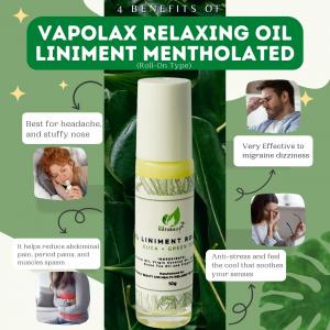 The Naturally Vapolax Relaxing Oil Liniment Mentholated (Roll-On Type)