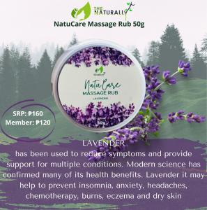 The Naturally NatuCare Massage Rub Lavender 50g